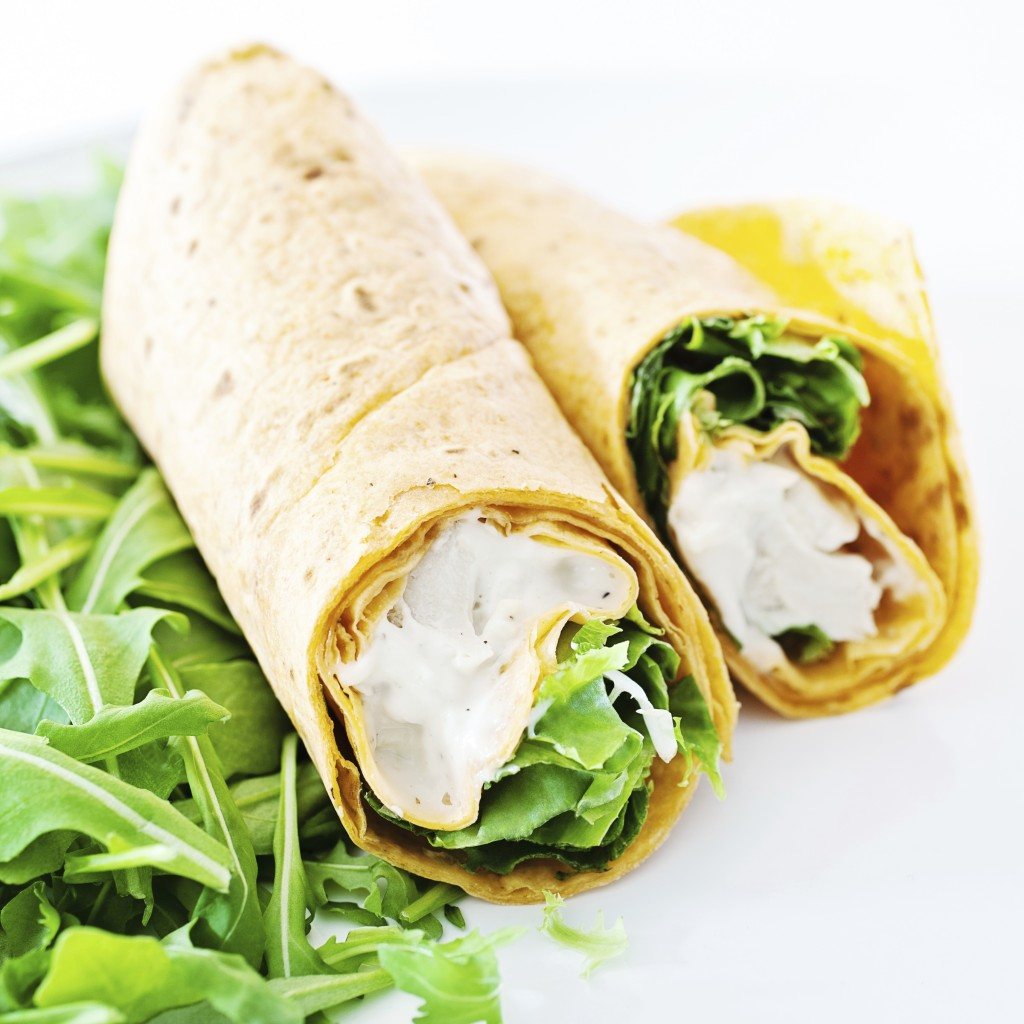 Chicken casear wraps