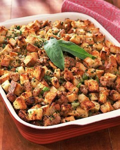 cranberry sausage stuffing 1