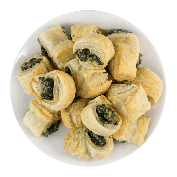 spinach and feta puff pastry appetizer