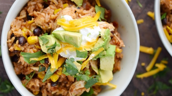 Instant pot chicken taco bowls resize