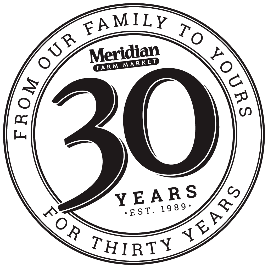 Meridian 30 year logo black